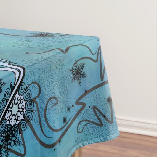 Kosmische Katze Snowflake Tischdecke (Beispiel)