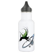 Kosmische Katze Snowflake Trinkflasche (Links)