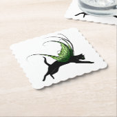 Kosmische Katze Snowflake Untersetzer (angewinkelt)