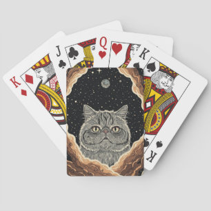 Kosmische Katze Spielkarten