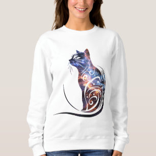 Kosmische Katze Sweatshirt