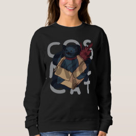 Kosmische Katze Sweatshirt