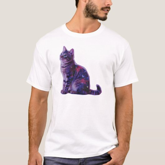 Kosmische Katze T-Shirt (Vorderseite)