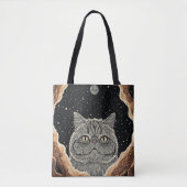 Kosmische Katze Tasche (Vorderseite)