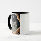 Kosmische Katze Tasse (Vorderseite Links)