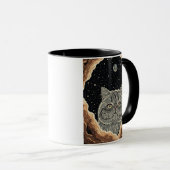 Kosmische Katze Tasse (VorderseiteRechts)