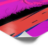 Kosmische Katze und winzige Autos Poster (Ecke)