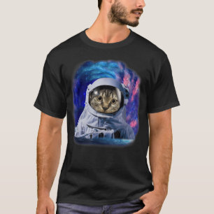 Kosmische Katze Weltraum Astrokatze in der Galaxie T-Shirt