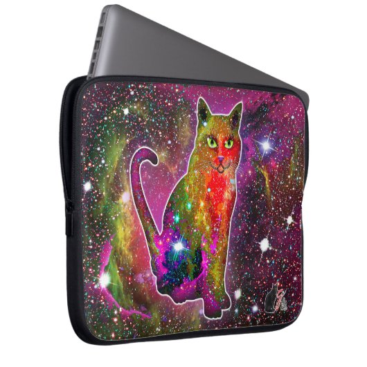 Kosmische Katze Zeta Electronics Bag Laptopschutzhülle (Vorne Rechts)