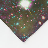 Kosmische Katze Zeta Fleecedecke (Ecke)