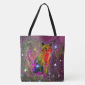 Kosmische Katze Zeta Tasche (Vorderseite)