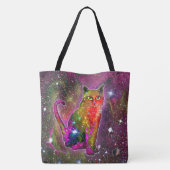 Kosmische Katze Zeta Tasche (Rückseite)