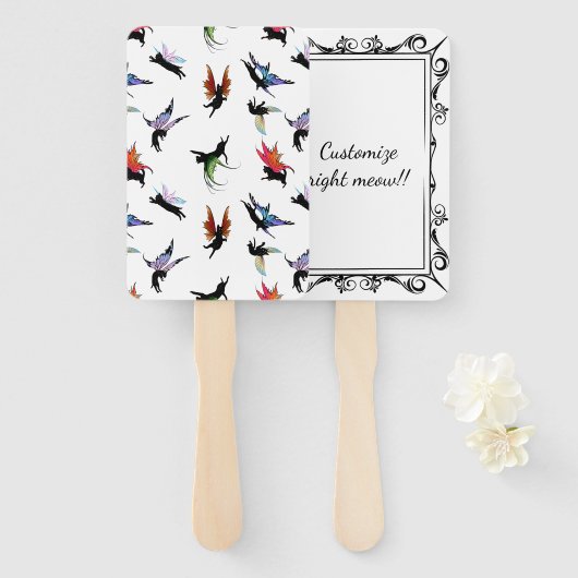 Kosmische Katzen Fächer (Vorne und Hinten)