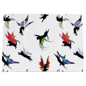 Kosmische Katzen Große Geschenktüte (Vorderseite)