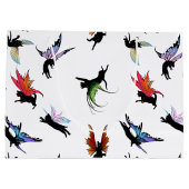 Kosmische Katzen Große Geschenktüte (Rückseite)