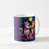 Kosmische Katzen Kaffeetasse (VorderseiteRechts)