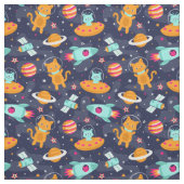 Kosmische Katzen Stoff (Muster)