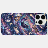 Kosmische Katzen unter den Sternen Case-Mate iPhone Hülle (Rückseite (Horizontal))