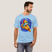 Kosmische Katzenastronautensticker - Funny Space P T-Shirt (Vorne ganz)