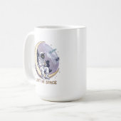Kosmische Katzenkontemplation Kaffeetasse (Vorderseite Links)