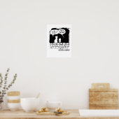 Kosmische Katzenperspektive Lustige Katzenkunst Poster (Küche)