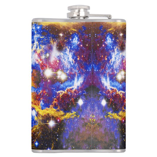 Kosmische Katzenpsi Flachmann (Rückseite)