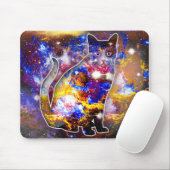 Kosmische Katzenpsi Mousepad (Mit Mouse)