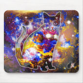 Kosmische Katzenpsi Mousepad (Vorne)