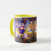 Kosmische Katzenpsi Tasse (Vorderseite Links)