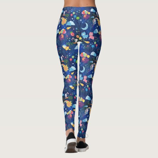 Kosmische Kawaii Leggings (Rückseite)