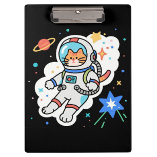 Kosmische Kitty: Paws im Orbit Klemmbrett