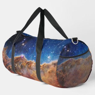 Kosmische Klippen Carina-Nebel Weltraum Webb-Teles Duffle Bag