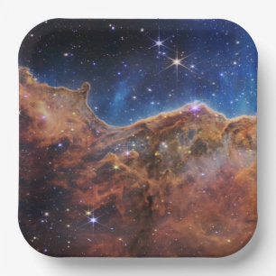 Kosmische Klippen Carina-Nebel Weltraum-Webb-Teles Pappteller