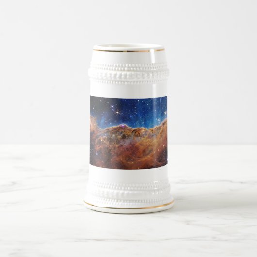 Kosmische Klippen Carina Nebula Weltraum-Webkop Te Bierglas (Mittel)