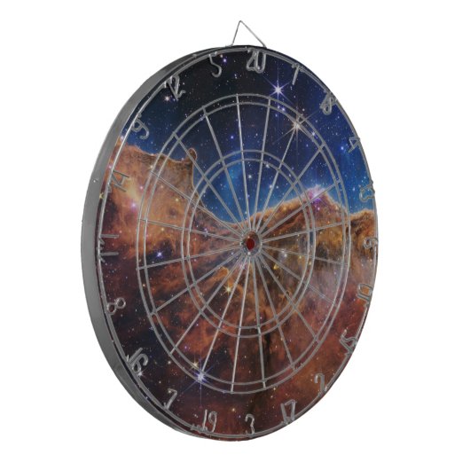 Kosmische Klippen Carina Nebula Weltraum-Webkop Te Dartscheibe (Vorderseite Links)