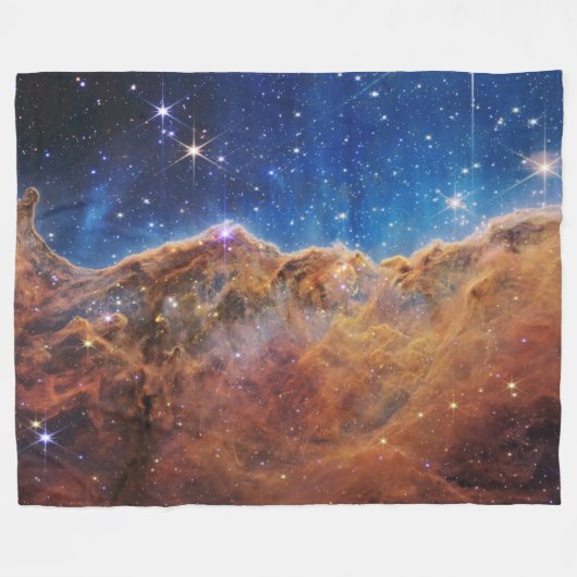 Kosmische Klippen Carina Nebula Weltraum-Webkop Te Fleecedecke (Vorderseite (Horizontal))