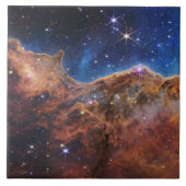 Kosmische Klippen Carina Nebula Weltraum-Webkop Te Fliese (Vorderseite)