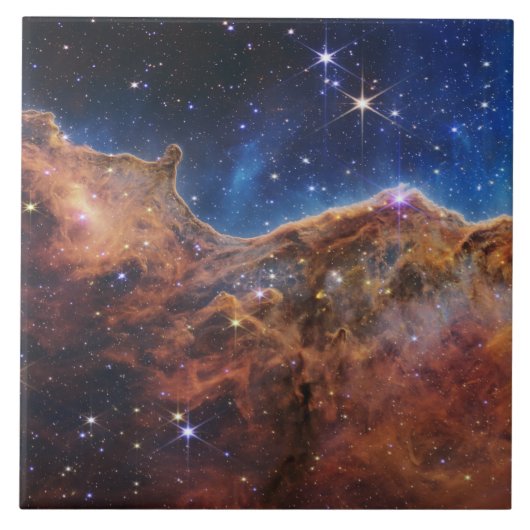 Kosmische Klippen Carina Nebula Weltraum-Webkop Te Fliese (Vorderseite)