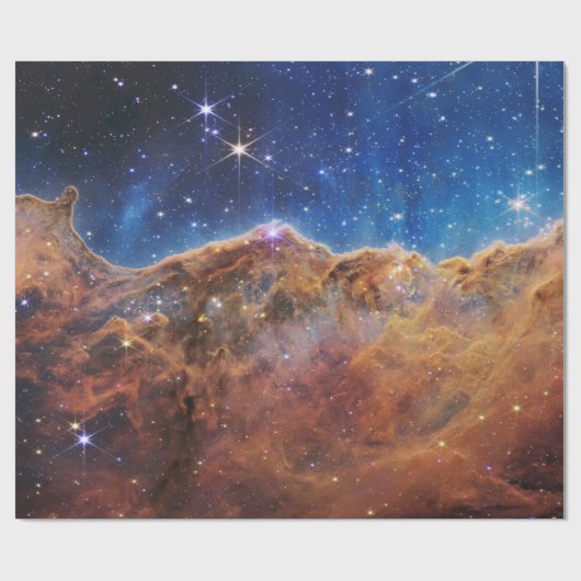 Kosmische Klippen Carina Nebula Weltraum-Webkop Te Geschenkpapier (Flach)