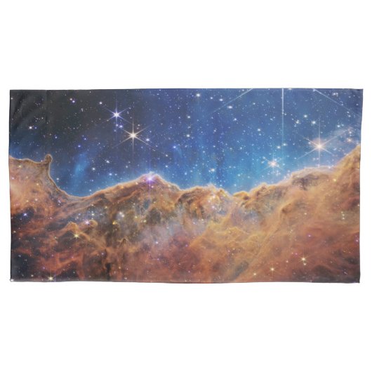 Kosmische Klippen Carina Nebula Weltraum-Webkop Te Kissenbezug (Vorderseite-Links)