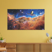 Kosmische Klippen Carina Nebula Weltraum-Webkop Te Leinwanddruck (Insitu (Wohnzimmer))