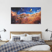 Kosmische Klippen Carina Nebula Weltraum-Webkop Te Leinwanddruck (Insitu (Schlafzimmer))