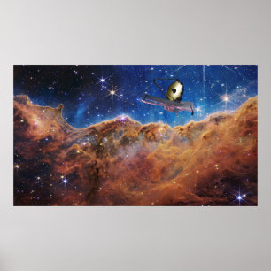 Kosmische Klippen Carina Nebula Weltraum-Webkop Te Poster