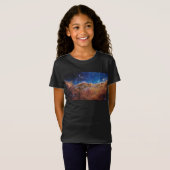 Kosmische Klippen Carina Nebula Weltraum-Webkop Te T-Shirt (Vorne ganz)