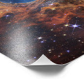 Kosmische Klippen im Carina-Nebel | James Webb | Fotodruck (Ecke)