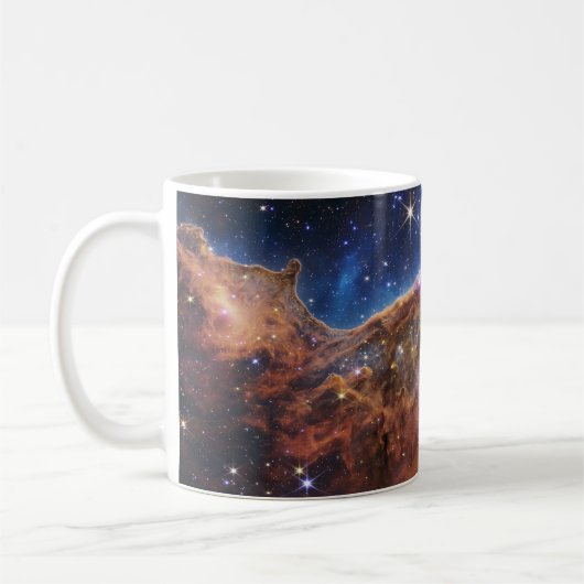 Kosmische Klippen im Carina-Nebel | James Webb | Kaffeetasse (Links)