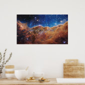 Kosmische Klippen im Carina-Nebel | James Webb | Poster (Küche)