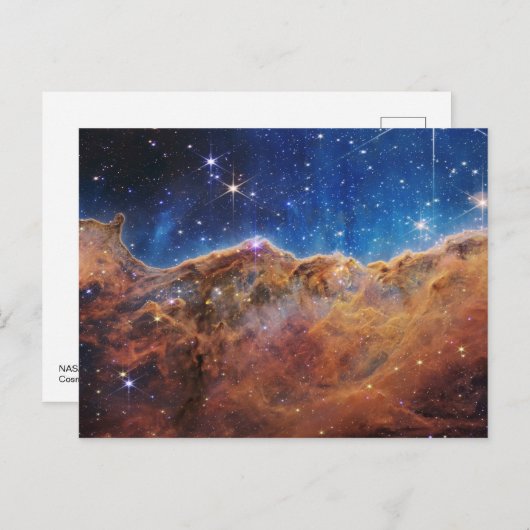 Kosmische Klippen im Carina-Nebel | James Webb | Postkarte (Vorne/Hinten)