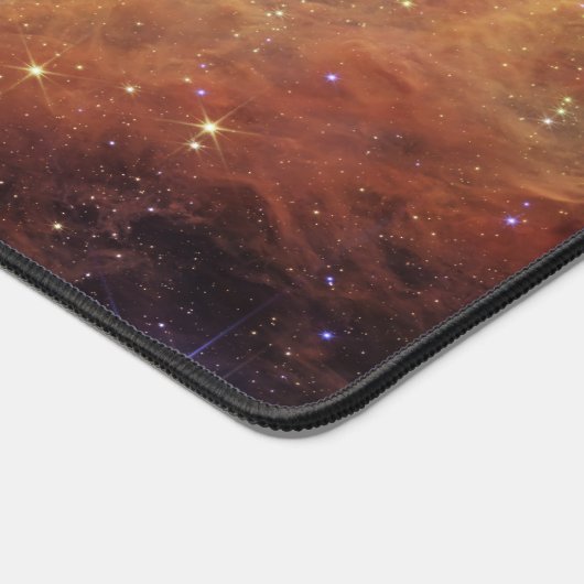 Kosmische Klippen im Carina-Nebel | James Webb | Schreibtischunterlage (Ecke)