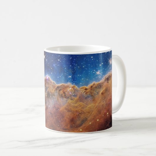Kosmische Klippen im Carina-Nebel Kaffeetasse (VorderseiteRechts)